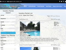 Tablet Screenshot of bookings.princeville-vacations.com